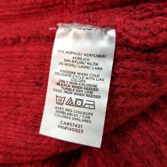 Classic Red Loft Cable Knit Long Sleeve Sweater Dress * Medium * NEW w/Tags - Picture 11 of 11